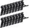Keadic 20 Stück 5.1 cm Slatwall-Haken-Set, robuste Lamellen-Wandregalhalterungen, Haken zum Aufhängen, Stecktafel, Gridwall-Panelhaken für Garage, Einzelhandel, Display und Organisation (schwarz)