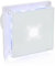 STERR White Bathroom Fan 5 inches / 125 mm with LED + HYGROSTAT - Extractor Fan - Glass Front - Modern Look - BFS125LH - 20 W