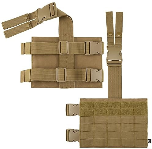 Brandit Molle Leg Panel, Color: Camel, Size: OS