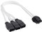 PCI-e 5.0 Verlängerungskabel, 16 Pin (12+4) Stecker auf PCIE 3x8Pin (6+2) Buchse, 12VHPWR 16AWG Kabel, kompatibel für GPU RTX 3090Ti 4070Ti 4080 4090 Grafikkarten-Netzteile L (30 cm) ) (Schwarz)