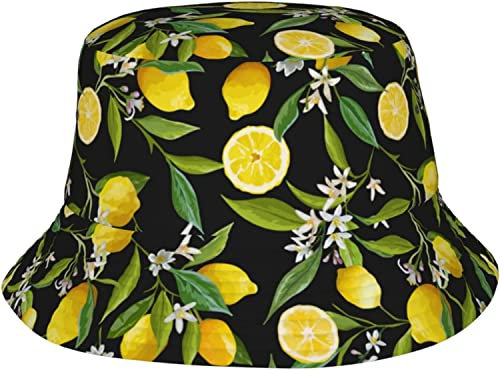 IUBBKI Fischerhut Obst Zitrone Sonnenhut Strandhut Fischerhut, Siehe Abbildung, L-3XL