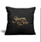 Spreadshirt Sturm Der Liebe Logo Gold Textur Kissenbezug 45 x 45 cm, One Size, Schwarz