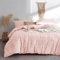 Tospass Boho Bettwäsche 200x220 3 Teilig mit Stickerei Rosa Böhmen Chic Bettwäsche Getuftet Pom Pom Gewaschene Microfaser Weiche Bettwäsche-Sets 1 Bettbezug mit Reißverschluss und 2 Kissenbezug 80x80