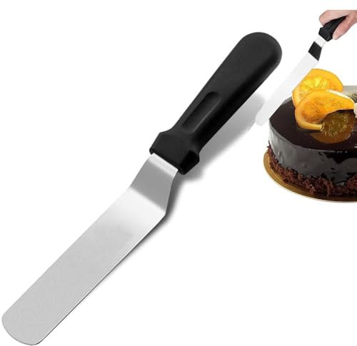 6 Zoll Tortenspachtel, Winkelpalette, Edelstahlklingenspatel klein Backzubehör für Haushalt, Bäckerei oder Küche