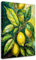 Feeby Viles - Leinwand Bilder - Zitronen Acryl - 20x30 cm - Deko Wohnzimmer - Wandbilder Schlafzimmer - Deko Aesthetic - Wand Deko - Leinwand Groß - Deko Zimmer - Leinwandbilder XXL