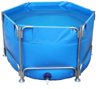 Piscina pieghevole in plastica, multifunzionale, per pesca e acquacoltura (diametro 150 cm, altezza 80 cm)