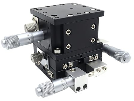 UOUOBEAR XYZ Achse 80 * 80mm LD80-L-2 Schiebe Tisch Manuelle Verschiebung Plattform Linear Bühne Schiebe XYZ80 Doppel Kreuz Schiene