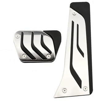 MZEER Auto Pedale Abdeckung Für B&MW 1 2 3 4 5 6 Serie X1 X3 X5 X6 F10 F20 F30 G20 G10 RHD Auto Fußstütze Pedal Abdeckung Gaspedal Bremspedal Abdeckung Bremse Pedalkappen(AT without rest)