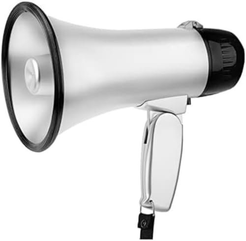 GTHTUHFD Megaphone Speaker Outdoor Megaphones Portable With Siren Bullhorn Speaker Support Mp3 Lightweight Megaphone Loud Hailer