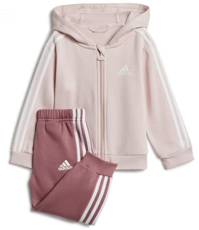 adidas Essentials Full Zip Hooded Jogger Set 3-6 Months