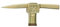 Brass Antique working AXE head Handle for Shaft Wooden Walking Stick Solid Cane