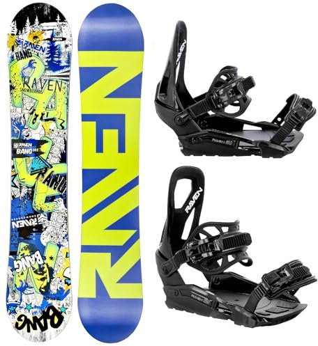 Snowboard Set: Snowboard Raven Bang Junior + Bindung Raven s230 Black (135cm + s230 Black S/M)