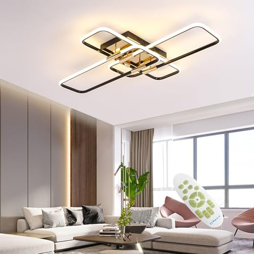 SXQYSM Led Dimmbar-Deckenlampe Wohnzimmer Lampe Decke Led-Deckenleuchte, Wohnzimmerlampe Mit Fernbedienung - FüR Schlafzimmer Esszimmer KüChe Kinderzimmer