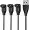 USB zu Garmin Ladekabel Uhr 1M 3-Stück, USB-A Ladekabel für Garmin Watch für Venu 3/3S/2S/SQ,Fenix 8/7/7X/7S/6/E,Forerunner 165/965/955/945/265/255/55/45,Vivoactive 5/4S,Epix Pro 2,Instinct,Tactix 7