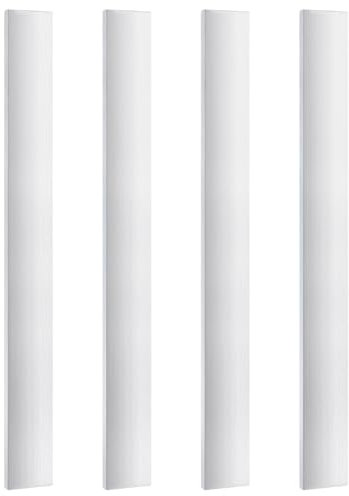 PH PandaHall Barra plana de aluminio cuadrada de 6 mm de grosor, 2,5 cm de ancho, barra de aluminio 6061, 25 cm de largo, placa plana de aluminio para manualidades, mecanizado, corte, soldadura, 4