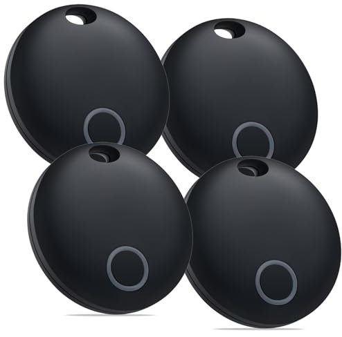 Bestray Air Tracker Tags 4er Pack, Smart Tracker funktioniert mit Find My App (nur iOS), Gepäck-Tracker für Schlüssel, Rucksack, Geldbörse, austauschbarer Akku, IP67 wasserdicht