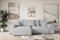 ALTDECOR Ecksofa mit Schlaffunktion und Bettkasten Corner Sofa Eckcouch Couch L-Form universal, Links/rechts angeordnet Schlafcouch Ausziehbar Wohnlandschaft Eskar-L -256x165x84cm Hellgrau