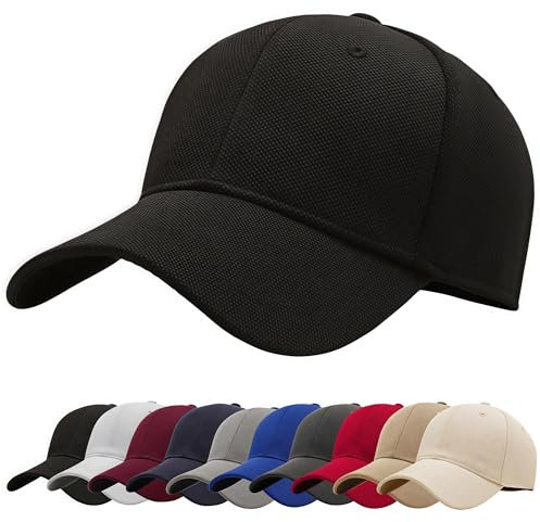 YKDLLF Cappello Snapback Classico Blank Tesa Regolabile High Top Baseball End Trendy Color Style Cappello da Baseball Estivo da Uomo Cappellino Donna con Visiera Rete Traspirante ad Csciugatura