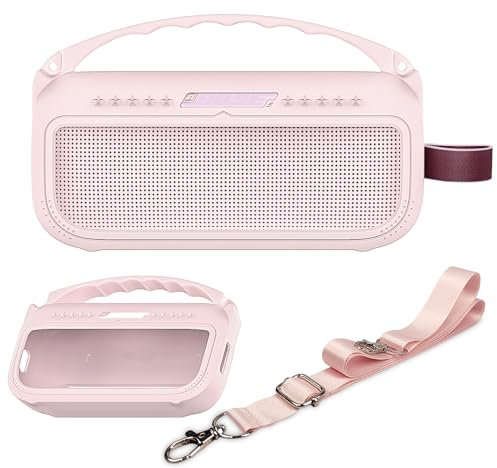 XEGIMOR Silicone Cover Case Compatible with Bose SoundLink Flex Portable Bluetooth Speaker 2nd /1st Gen, Soft Skin Sleeve for Bose SoundLink Flex Speaker Cover Accessories (Petal Pink)