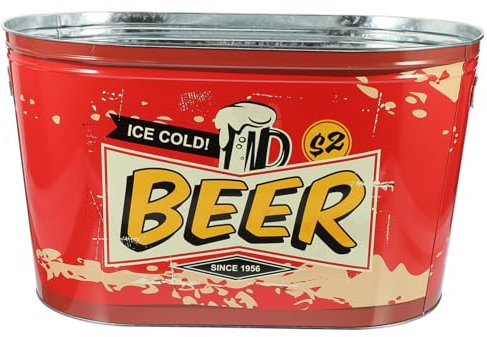 TOPPERFUN Vintage Eiskübel für Getränke Champagner und Wein Stylischer Eisbehälter für Partys Zuhause und Bars Langlebig und Praktisch für Ktv Cafés und Buffets