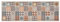 NQJIBUE Item-Kitchen - Alfombra de cocina lavable, color mosaico, 45 x 150 cm, decoración