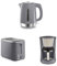 Morphy Richards Equip Bundle, Kettle, Toaster and Filtered Coffee Machine, 1.7L Fast Boil Jug Kettle, 2 Slice Variable Browning Toaster, Perfect Pour Filter Coffee Maker, Grey, 102787|222068|162505
