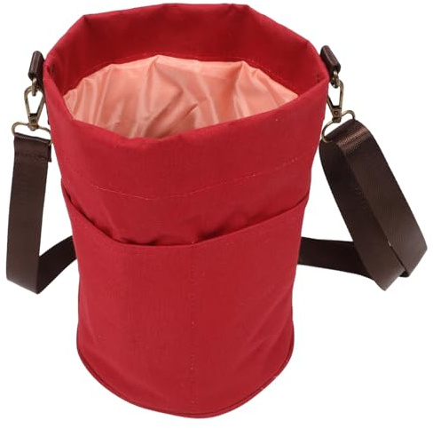 TOKIDNY Häkel Rucksack Organizer und Nähkoffer aus Leichtem Stoff und Metall Kompakte Garntasche zum Ordnen von Strickzeug für Handtasche und Koffer