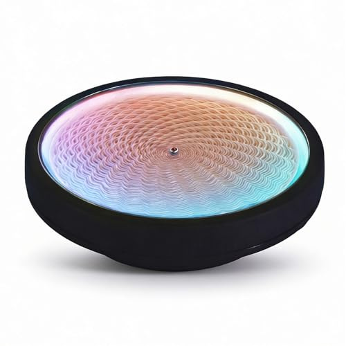 SENECESLI Tisch-Sandkunst, 8,66 Zoll Dynamische Sandkunst-Sandlandschaft, Mini-Sandmalroboter, DIY & App-Steuerung für IOS für Android, Bunte RGB-Lichter, Desktop-Maschinendekor