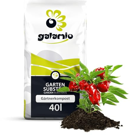 GALAMIO Gärtnerkompost 480 L (12 x 40 L) 1 Palette | Torffreie Bodenverbesserung und natürlicher Dünger
