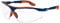 Uvex i-vo - Gafas protectoras, color azul y naranja