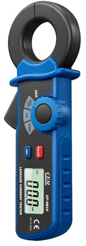 CEM DT-9810 Digitale Stromzange AC-Leckstrom stromzangenmessgerät – Präzisions 100μA Mini-Leckstrom Messgerät Digitales leckstromzange zangenamperemeter mit Data-Hold & automatischer Abschaltung