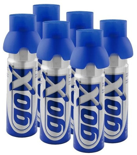 PACK DE 6 CANETTES D'OXYGENE PUR 6 LITRES - Booster votre capital santé - MARQUE GOX
