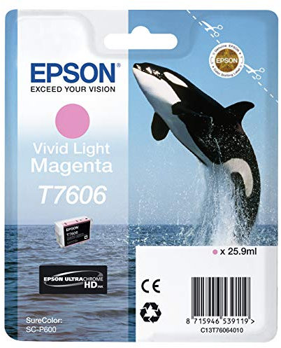 Epson T76064010 Tintenpatronen 26 ml, hell magenta, vivid light magenta
