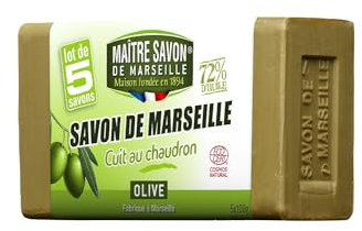 MAITRE SAVON DE MARSEILLE - Savon a l'Olive - 5x 100 g