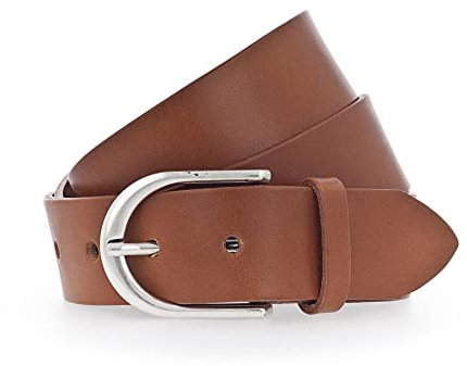 Vanzetti Damen Leder Gürtel Damengürtel Vollrindleder cognac 35 mm (90 cm)