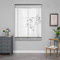 SIMPVALE Raffrollo Vorhang, Grau 60x120 cm Voile Vorhänge Schaffen Sie Eine Gemütliche Innenatmosphäre, Exquisite Florale Muster Transparente Gardinen für Wohnungen, Schlafzimmer, Wohnzimmer, Küche