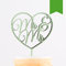 Kleinlaut 3D-Schriftzug Cake Topper Mr. & Mr. im Herz in Größe: 25 x 32,3 cm - Dekobuchstaben - 32 Farben zur Wahl - Grün