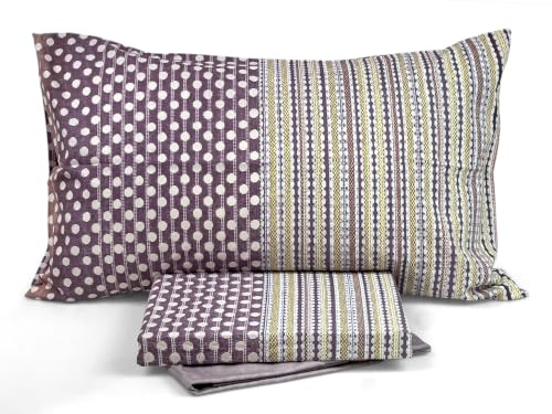 Bassetti Parure de lit 1 Place Florette – – Violet – COD. 85721