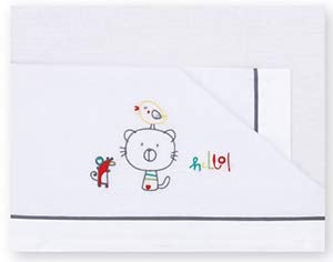 Pirulos Be Happy - Sábanas franela maxi, color gris