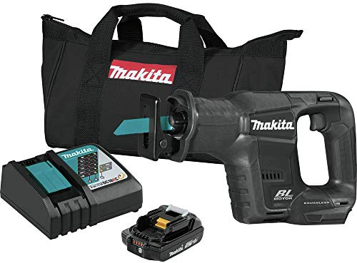 Makita XRJ07R1B 18V LXT Lithium-Ion Sub-Compact Brushless Cordless Recipro Saw Kit (2.0Ah)