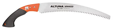 Altuna Sega da Potatura Sawing J422 - Impugnatura Bimateriale - Denti di Seghetto Giapponese - Resistente e Leggera - Sega a Mano per Legno con Lama Retificata - Uso Forestale - Include Custodia