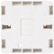 Knightsbridge CU1400 CU Curved Edge Single Pattress Box, White, 30mm