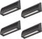 ledscom.de 4 Stück LED Wandleuchte/Treppenlicht SEGIN für außen, IP54, flach, Downlight, schwarz matt, eckig, 6,3 W, 630lm, kaltweiß