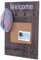 Mendler Wandgarderobe HWC-C89 mit Pinnwand, Garderobenpaneel, Shabby-Look Vintage, 8 Haken 91x60cm - braun, shabby