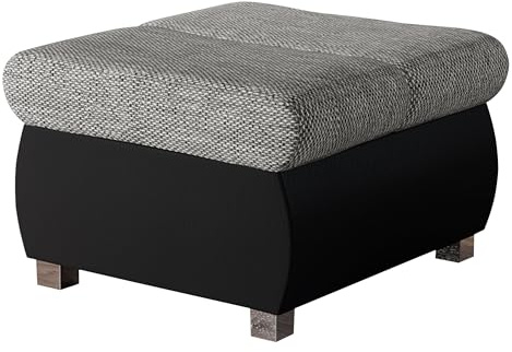 Mirjan24 Polsterhocker Bangkok klein, Sitzbank 60x60x39 cm, Hocker Sitzhocker Modern Pouf Fußbank Sitzmöbel (Soft 011 + Lawa 05)