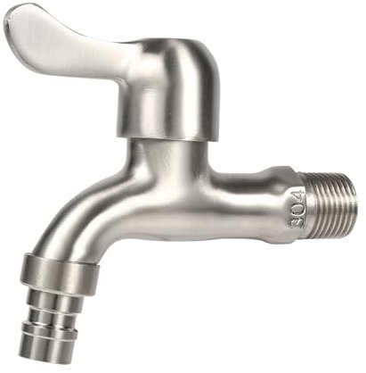 Gartenhahn 304 Edelstahl Garten Wasserhahn, außen an der Wand montiert Wasserhahn Adapter für Wäsche Bad Waschmaschine Mopp Pool Badewanne