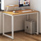 SogesHome Computertisch 100 cm Schreibtisch Arbeitstisch mit Speicherplatine Bürotisch für PC und Laptop aus Holz und Metall