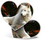 2 x Herz-Aufkleber 7,5 cm – Arctic White Wolf Wild Dog Laptop Tablet Gepäck Scrapbook #3050