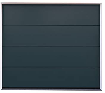 Doorhan Sektional Garagentor mit Antrieb | GLATT + W-LINE | zu Selbstmontage | (Breite 3000 x Höhe 2150, Grau)