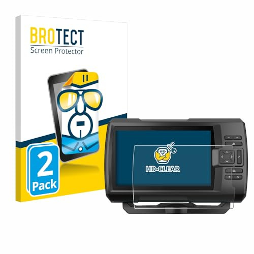 BROTECT (2 Stück Schutzfolie für Garmin Striker Vivid 7cv Displayschutz Folie Made in Germany, Ultra-Klar